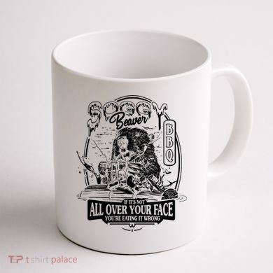 Soggy Beaver Bbq Funny Coffee Mug back