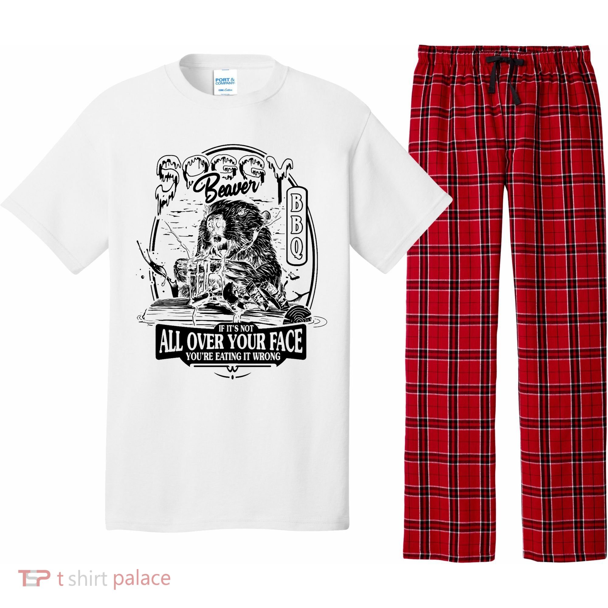 Soggy Beaver Bbq Funny Pajama Set