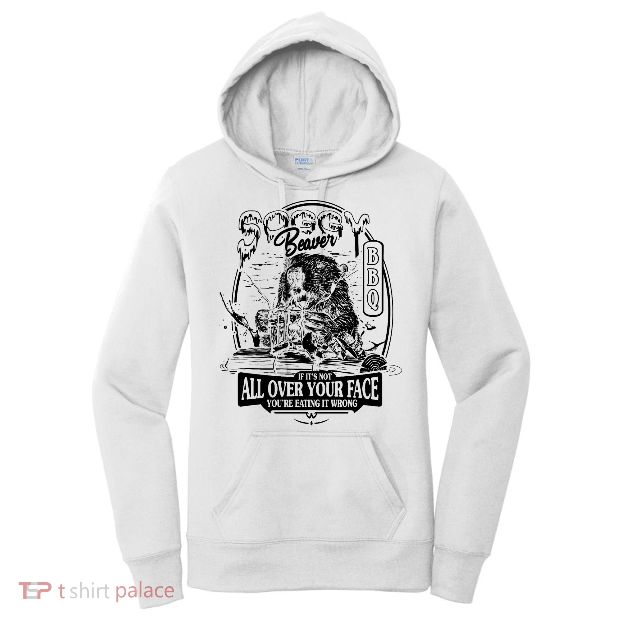 Soggy Beaver Bbq Funny Women's Hoodie