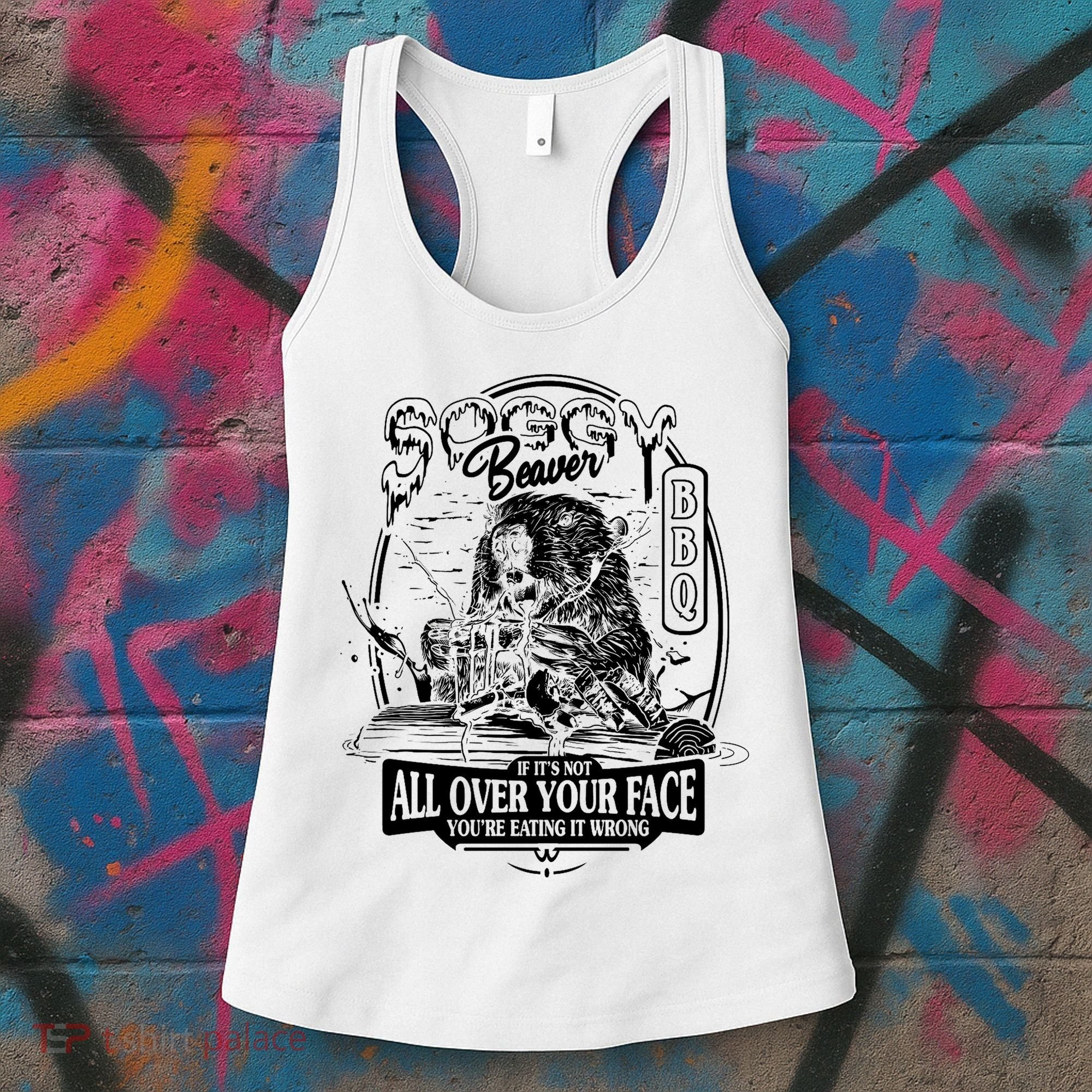 Soggy Beaver Bbq Funny Women's Tank Top