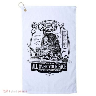 Soggy Beaver Bbq Funny Golf Towel