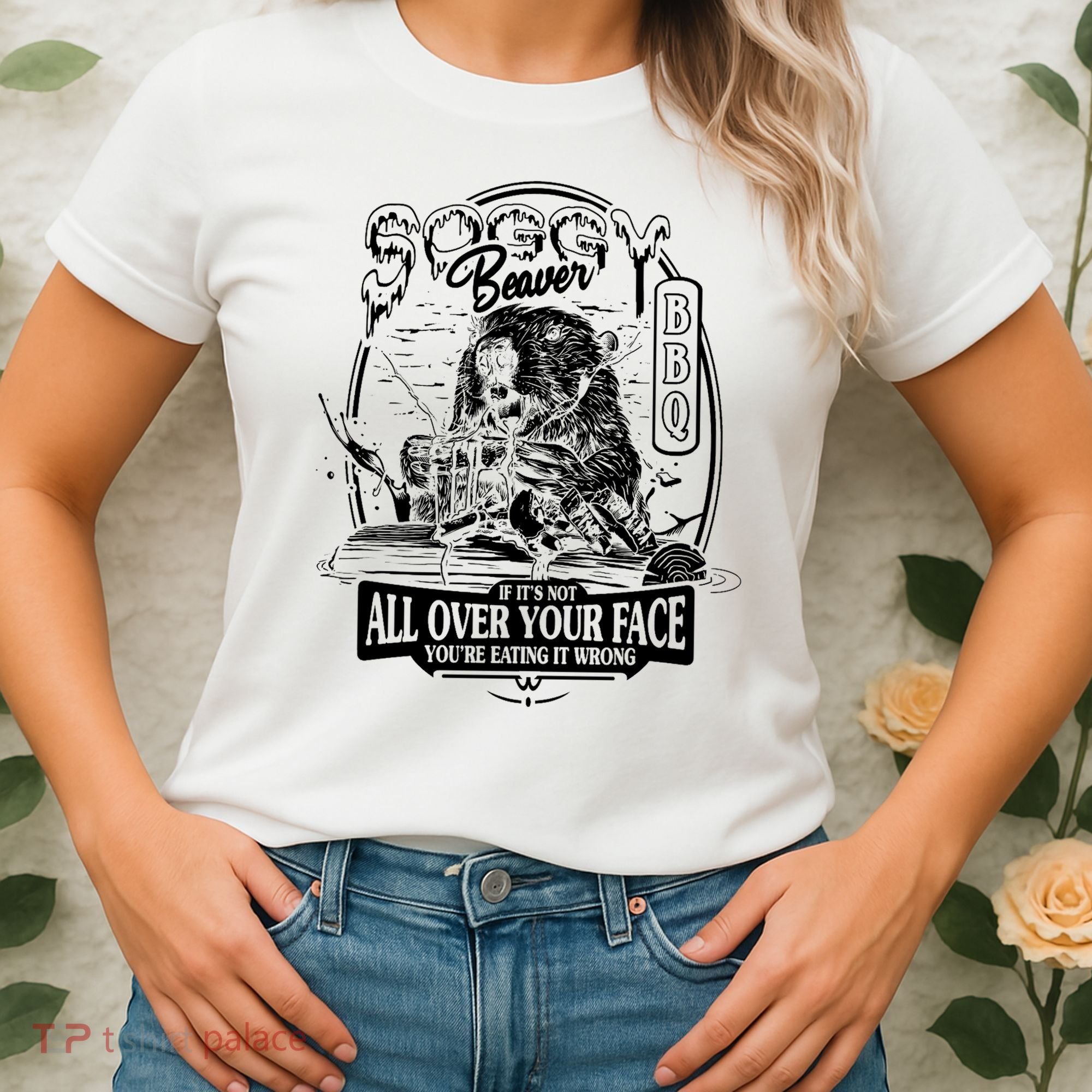 Soggy Beaver Bbq Funny Women's T-Shirt