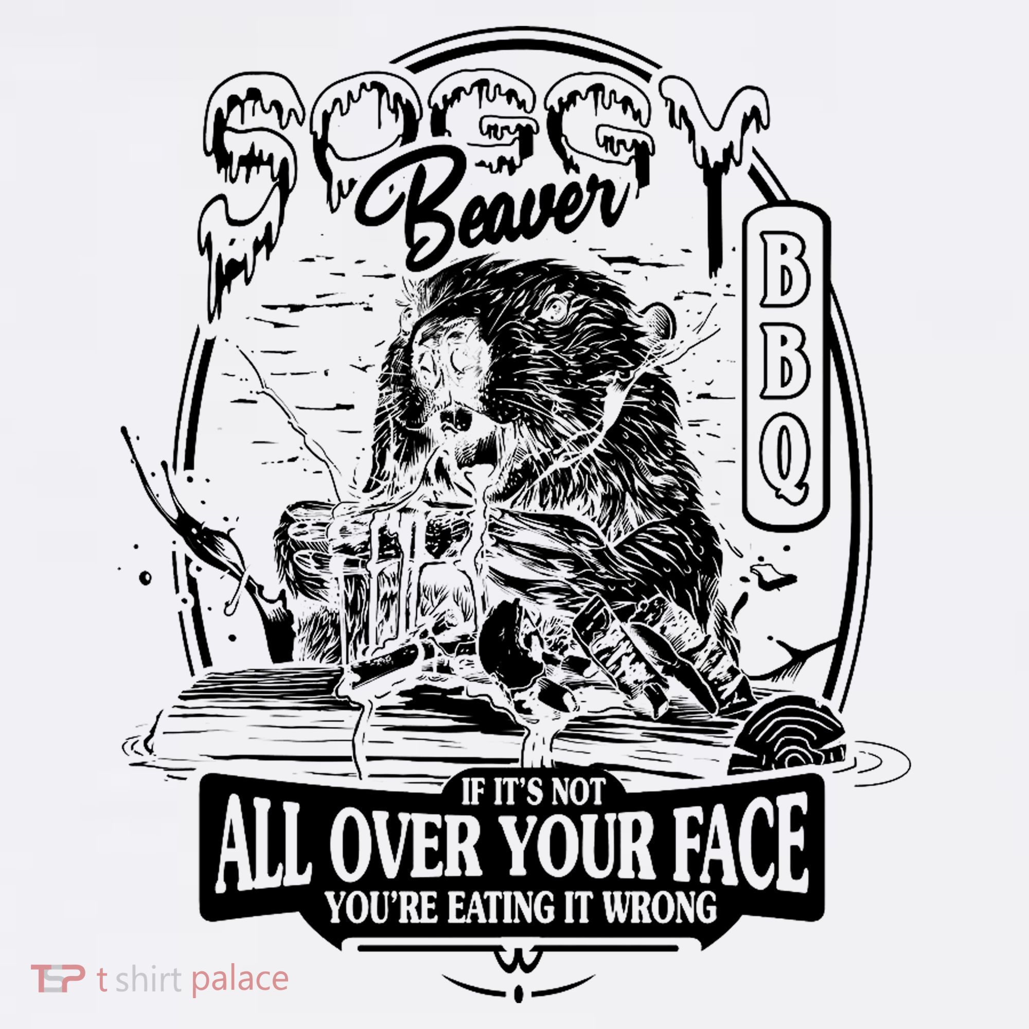 Soggy Beaver Bbq Funny Women's T-Shirt