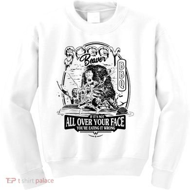 Soggy Beaver Bbq Funny Kids Sweatshirt