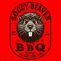 Soggy Beaver Bbq If ItS Not All Over Your Face Santa Hat thumb 1