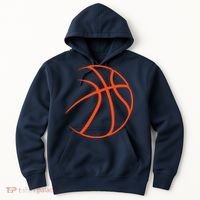 Silhouette Ball Basketball Player Sports Lover Hoop Hoodie thumb 0