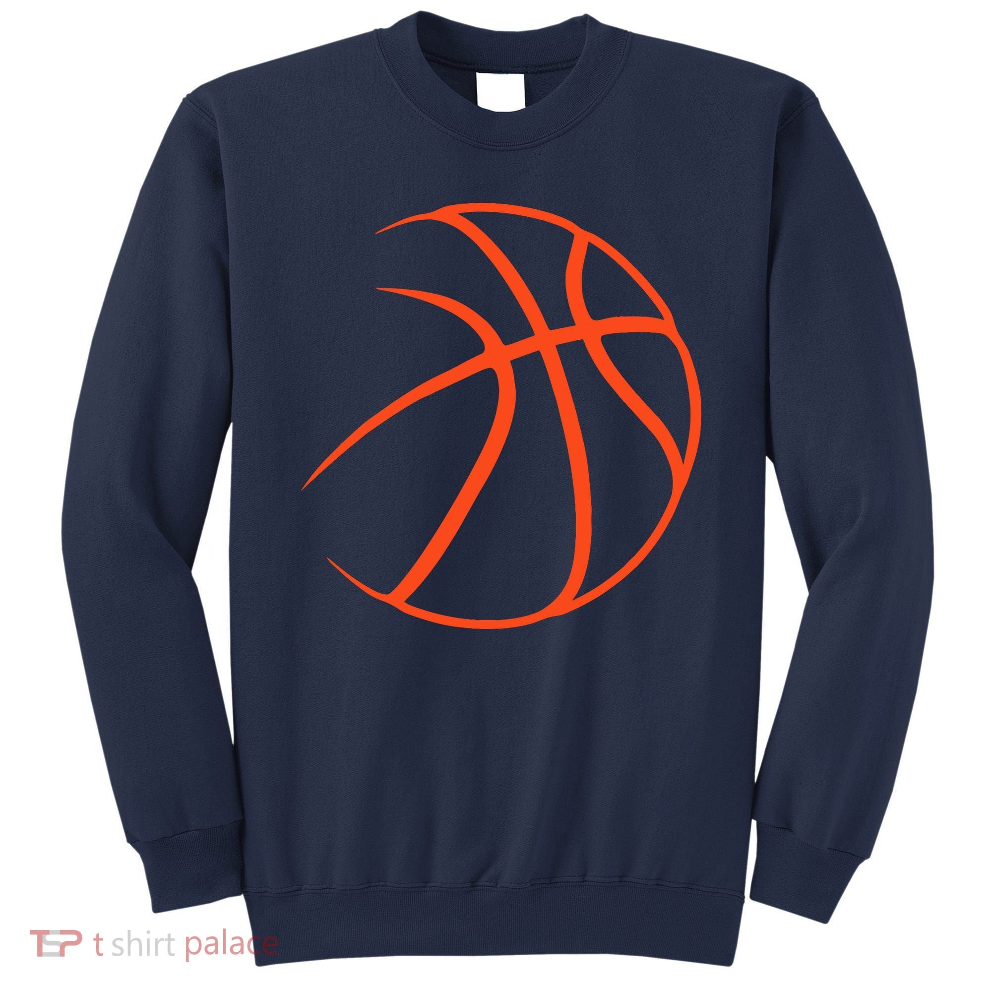 Silhouette Ball Basketball Player Sports Lover Hoop Sweatshirt
