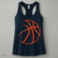 Silhouette Ball Basketball Player Sports Lover Hoop Women's Tank Top thumb 3