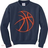 Silhouette Ball Basketball Player Sports Lover Hoop Kids Sweatshirt thumb 0