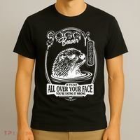 Soggy Beaver Bbq If ItS Not All Over Your Face Funny Beaver T-Shirt thumb 3