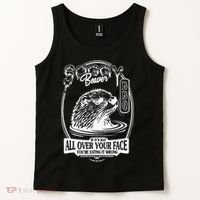 Soggy Beaver Bbq If ItS Not All Over Your Face Funny Beaver Tank Top thumb 2