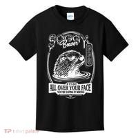 Soggy Beaver Bbq If ItS Not All Over Your Face Funny Beaver Kids T-Shirt thumb 0