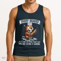 Soggy Beaver Bbq If ItS Not All Over Your Face Tank Top thumb 3