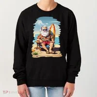 Santa Beach Bum Women's Sweatshirt thumb 0