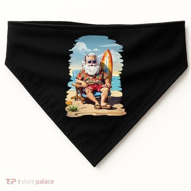 Santa Beach Bum USA-Made Doggie Bandana
