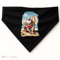 Santa Beach Bum USA-Made Doggie Bandana thumb 0