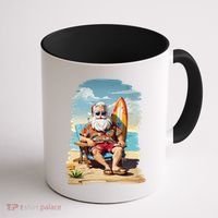 Santa Beach Bum Coffee Mug thumb 1