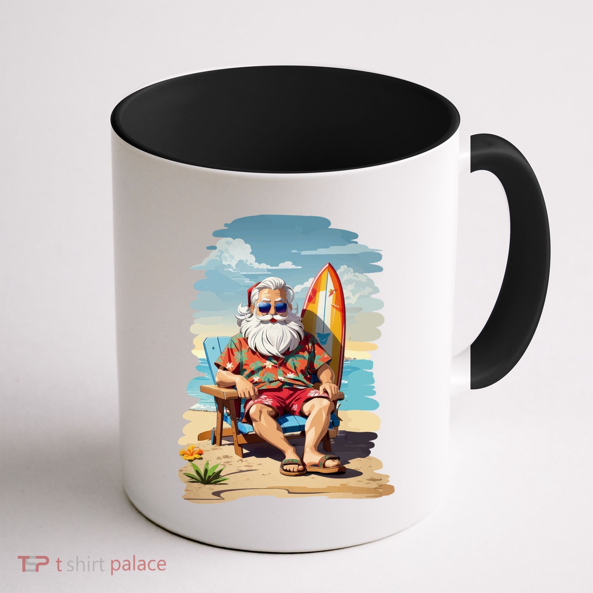 Santa Beach Bum Coffee Mug