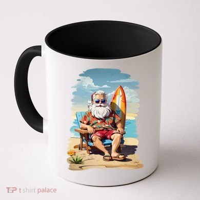 Santa Beach Bum Coffee Mug