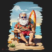 Santa Beach Bum Beanie thumb 2