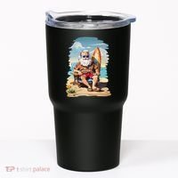 Santa Beach Bum Tumbler thumb 0