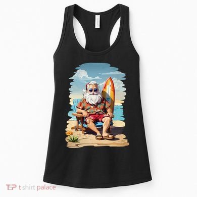 Santa Beach Bum Women's Tank Top