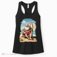 Santa Beach Bum Women's Tank Top thumb 0