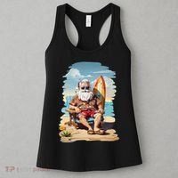 Santa Beach Bum Women's Tank Top thumb 3