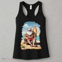 Santa Beach Bum Women's Tank Top thumb 3