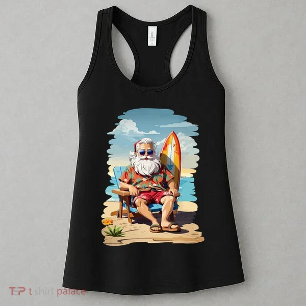 Santa Beach Bum Women's Tank Top