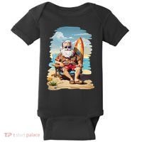 Santa Beach Bum Baby Bodysuit thumb 0