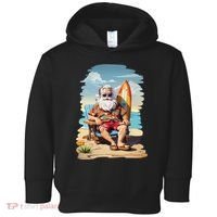 Santa Beach Bum Toddler Hoodie thumb 0