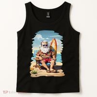 Santa Beach Bum Tank Top thumb 2