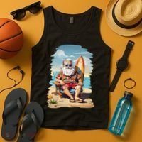 Santa Beach Bum Tank Top thumb 4