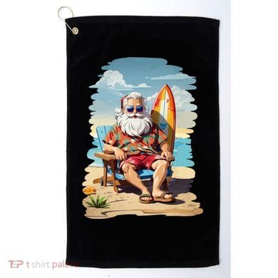 Santa Beach Bum Golf Towel
