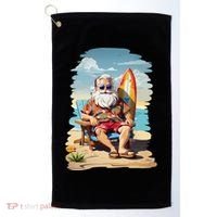 Santa Beach Bum Golf Towel thumb 0