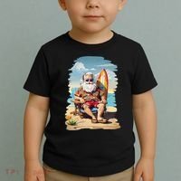 Santa Beach Bum Toddler T-Shirt thumb 2