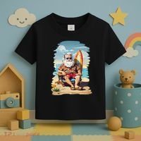 Santa Beach Bum Toddler T-Shirt thumb 3
