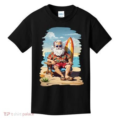 Santa Beach Bum Kids T-Shirt