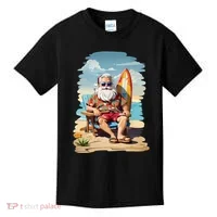Santa Beach Bum Kids T-Shirt thumb 0