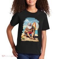 Santa Beach Bum Kids T-Shirt thumb 2