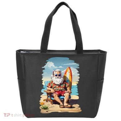 Santa Beach Bum Tote Bag