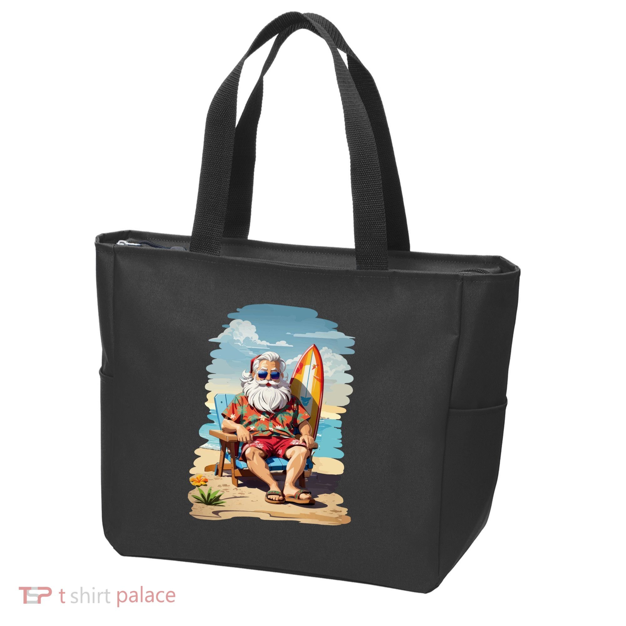 Santa Beach Bum Tote Bag