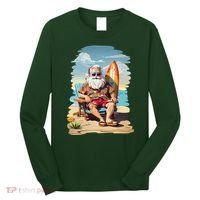 Santa Beach Bum Long Sleeve Shirt thumb 0