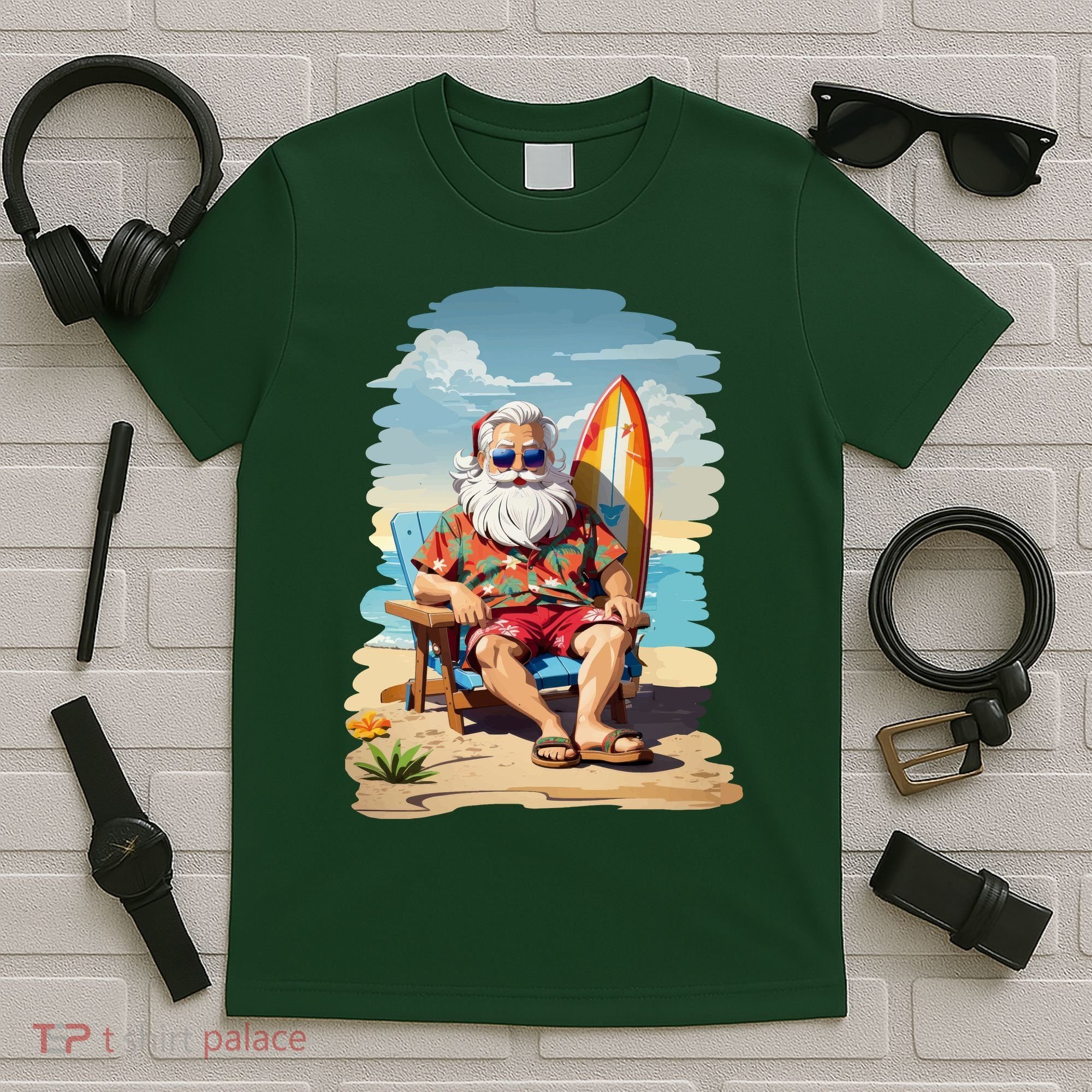 Santa Beach Bum T-Shirt