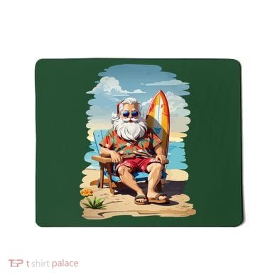 Santa Beach Bum Mousepad