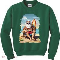Santa Beach Bum Kids Sweatshirt thumb 0