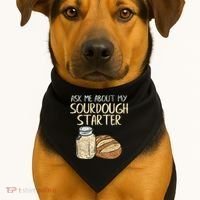 Sourdough Bread Baker USA-Made Doggie Bandana thumb 1