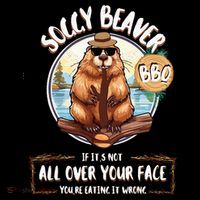 Soggy Beaver BBQ  Women's Hoodie thumb 2