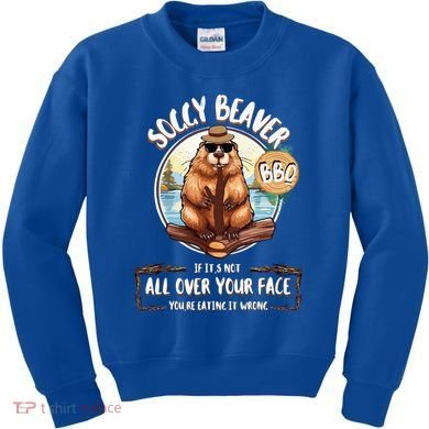 Soggy Beaver BBQ  Kids Sweatshirt